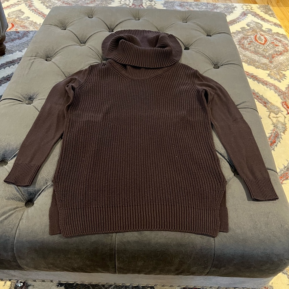 Michael Kors brown turtleneck sweater